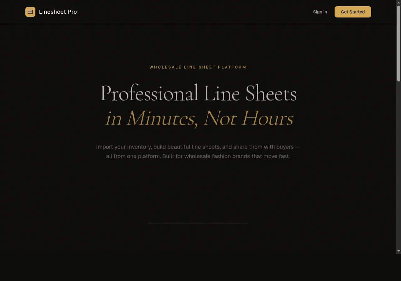 Buyer ordering page